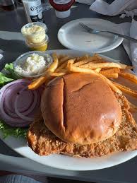 Skip’s signature dishes  Breaded Pork Tenderloin Sandwich, Breakfast Skillets, Homemade Pies, Omelets.